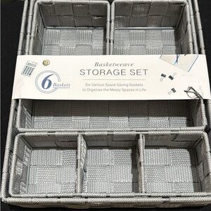 Basket storage/organization set - 6 pcs